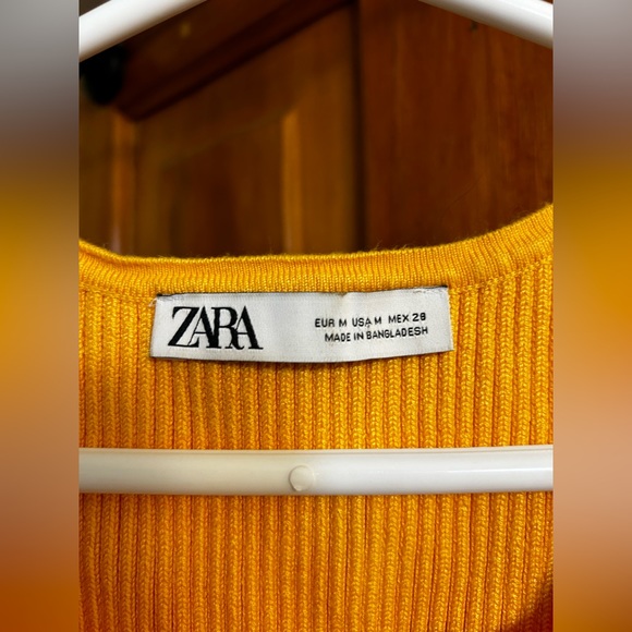 Zara yellow crop top Medium - Picture 2 of 3